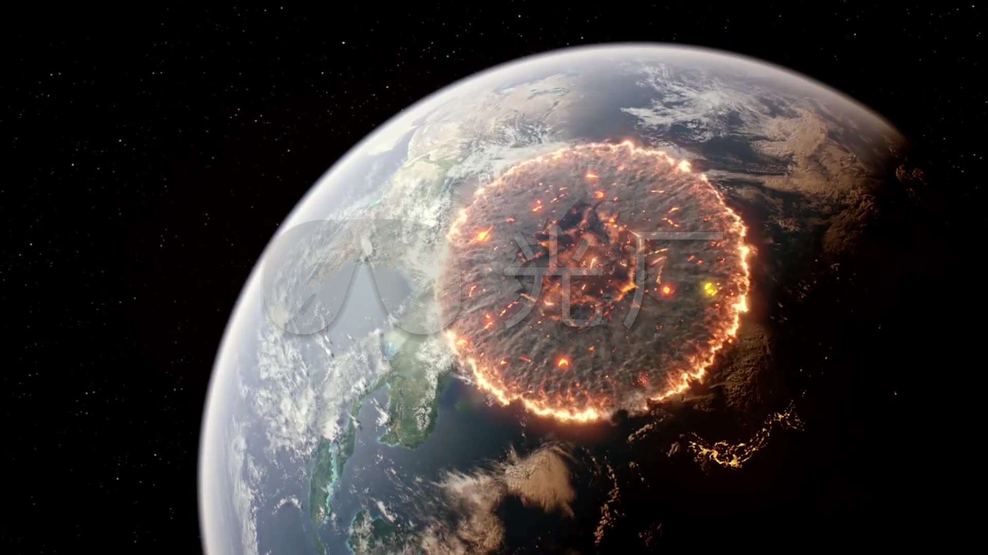 地球爆炸毁灭高清视频