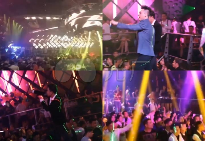 超级气氛酒吧夜店dj激情派对实拍视频素材