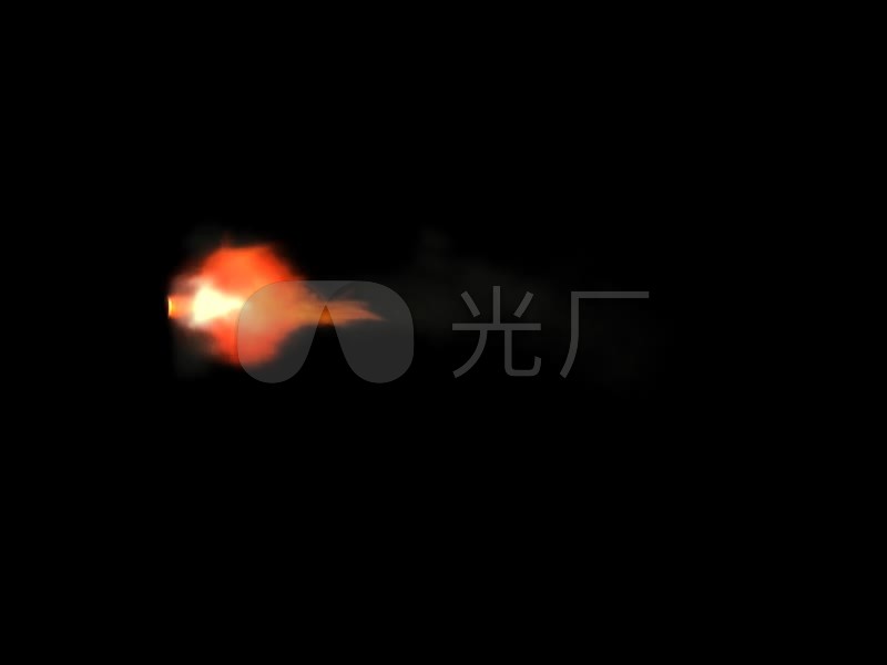 枪口火花 枪站片子弹出枪膛 视频特效素材