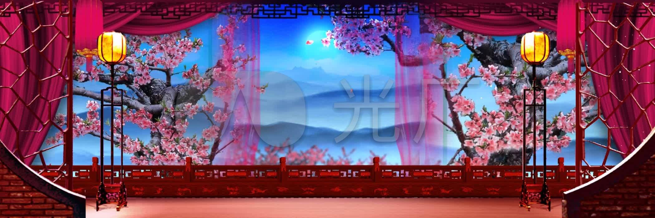 戏曲京剧中国风舞台背景