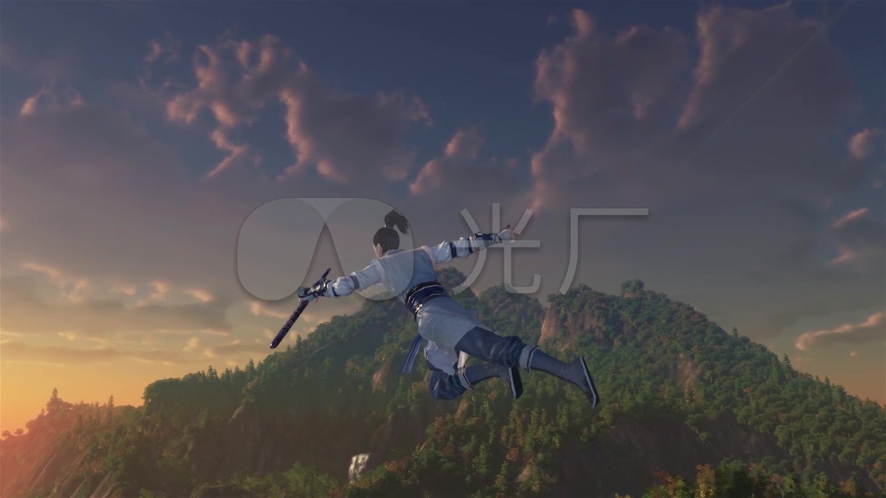 轻功 飞行 古代 武术 山水 武侠