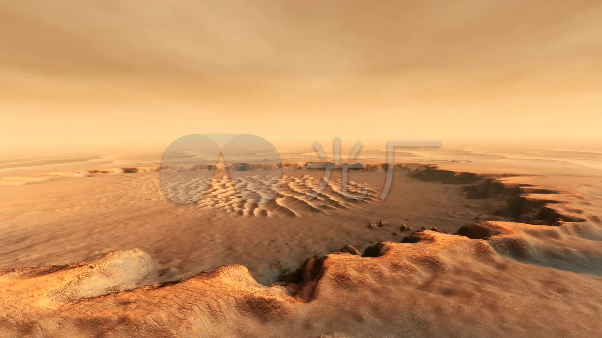 视频素材 实拍视频 自然风景 航拍火星表面高清素材  来自视频原始