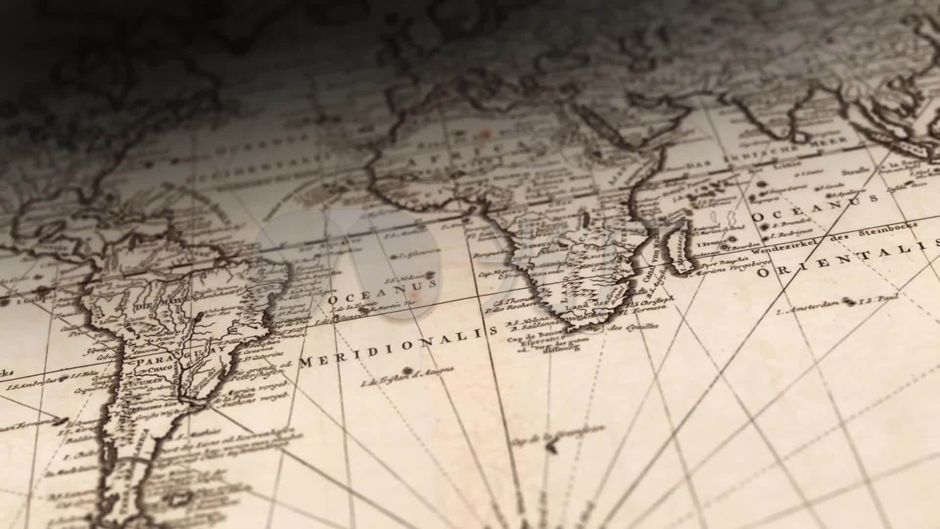复古地图中世纪欧洲地图历史世界地图_1920X
