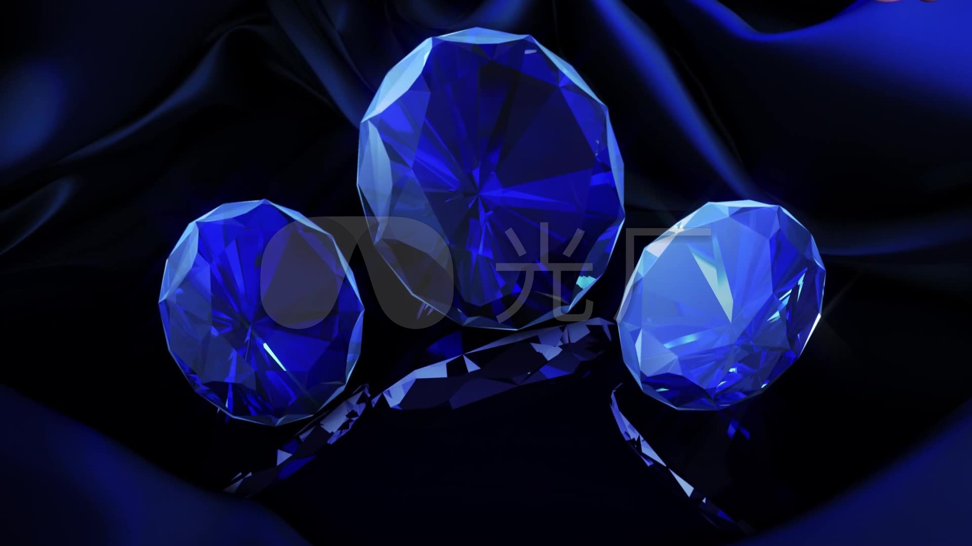 抖音蓝宝石led质感背景_1920x1080_高清视频素材下载