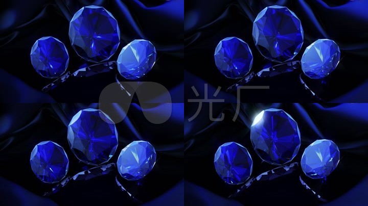 抖音蓝宝石led质感背景
