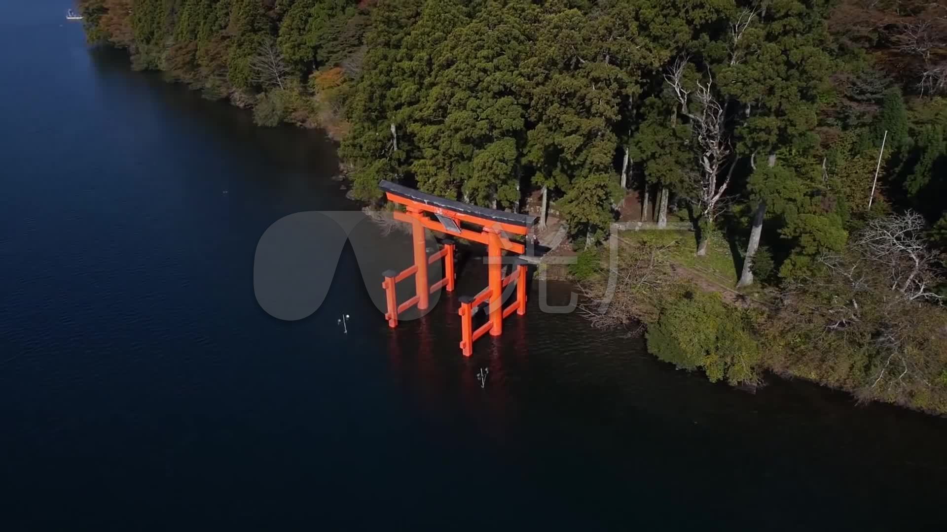 航拍日本富士山_1920X1080_高清视频素材下