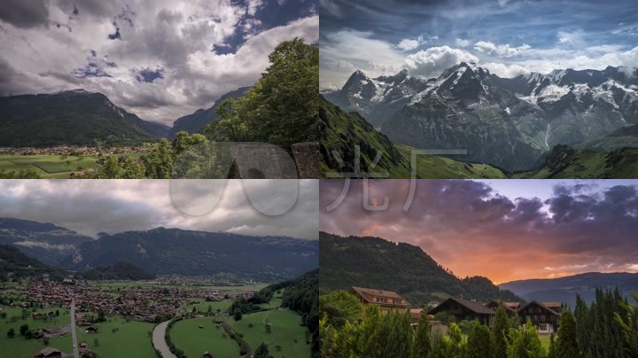 实拍阿尔卑斯山大自然美景