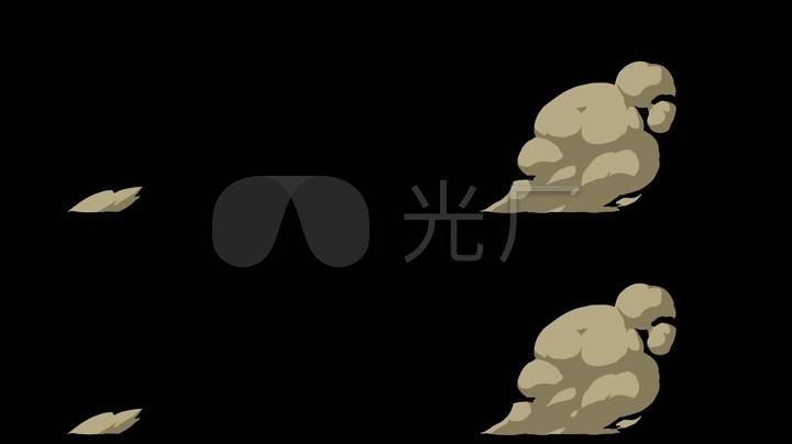 mg动画素材灰尘烟雾