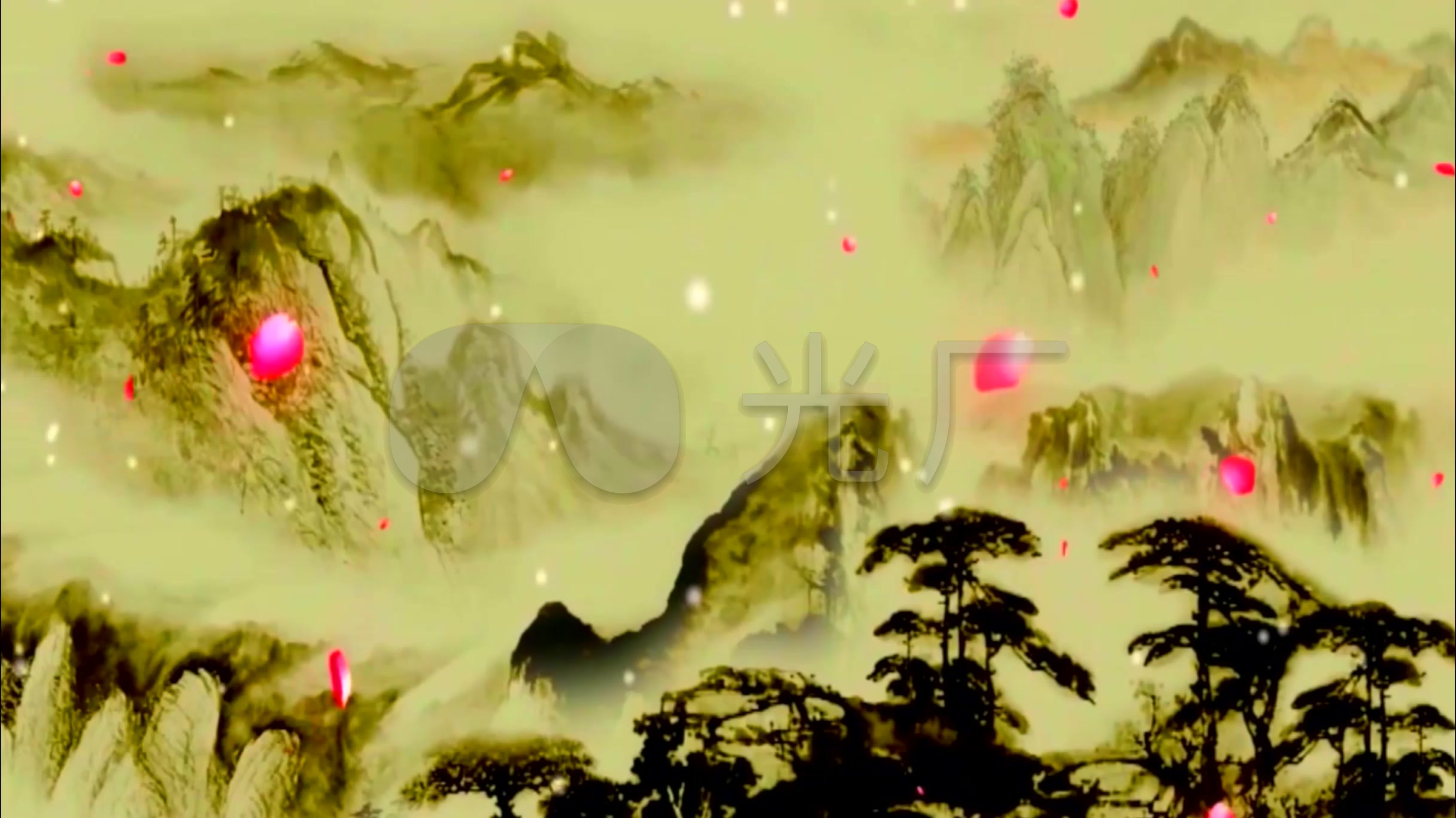 少年中国说诗歌朗诵背景_2432x1366_高清视频素材下载
