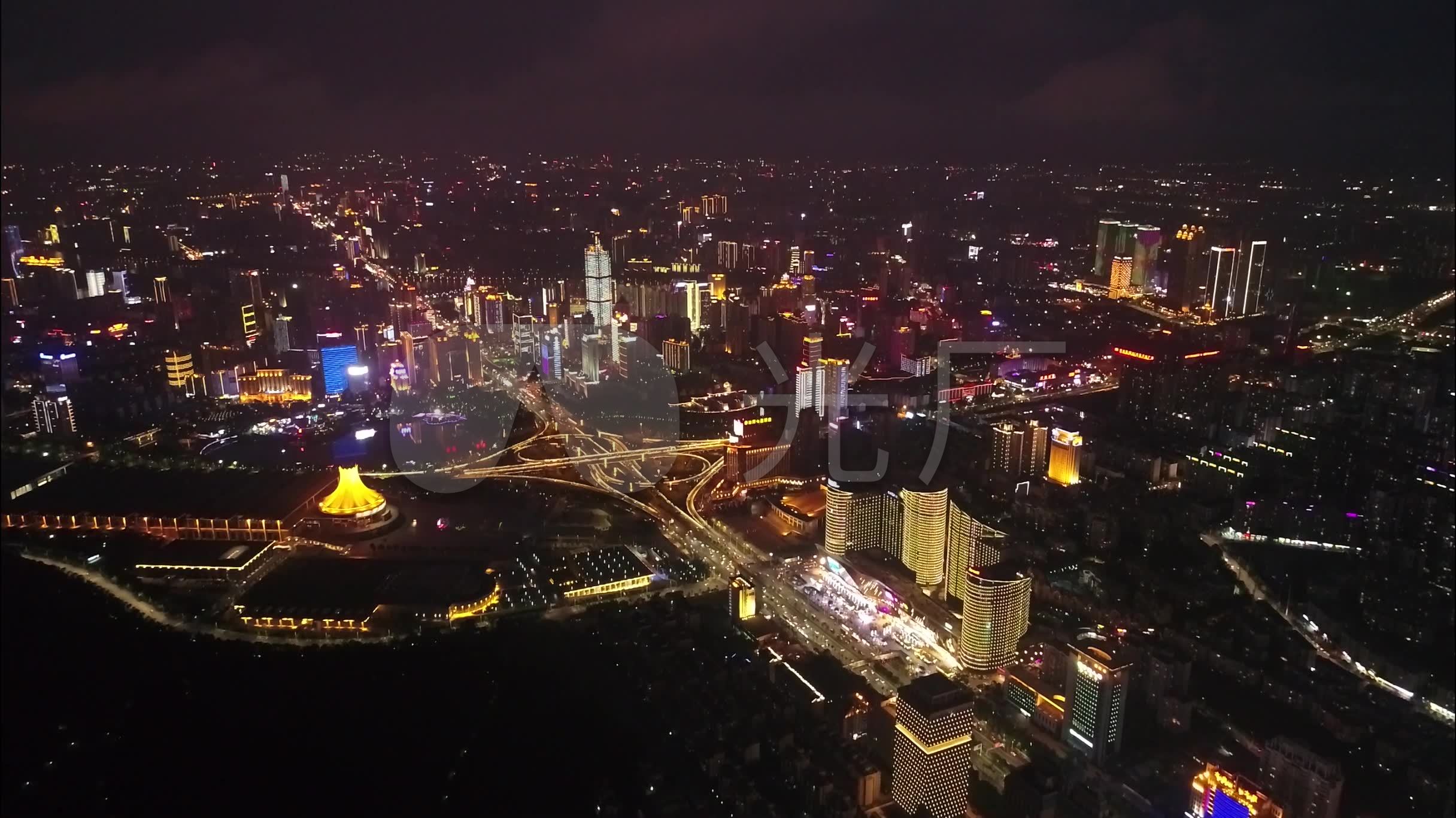 2.5k 超高清南宁城市旅游航拍夜景