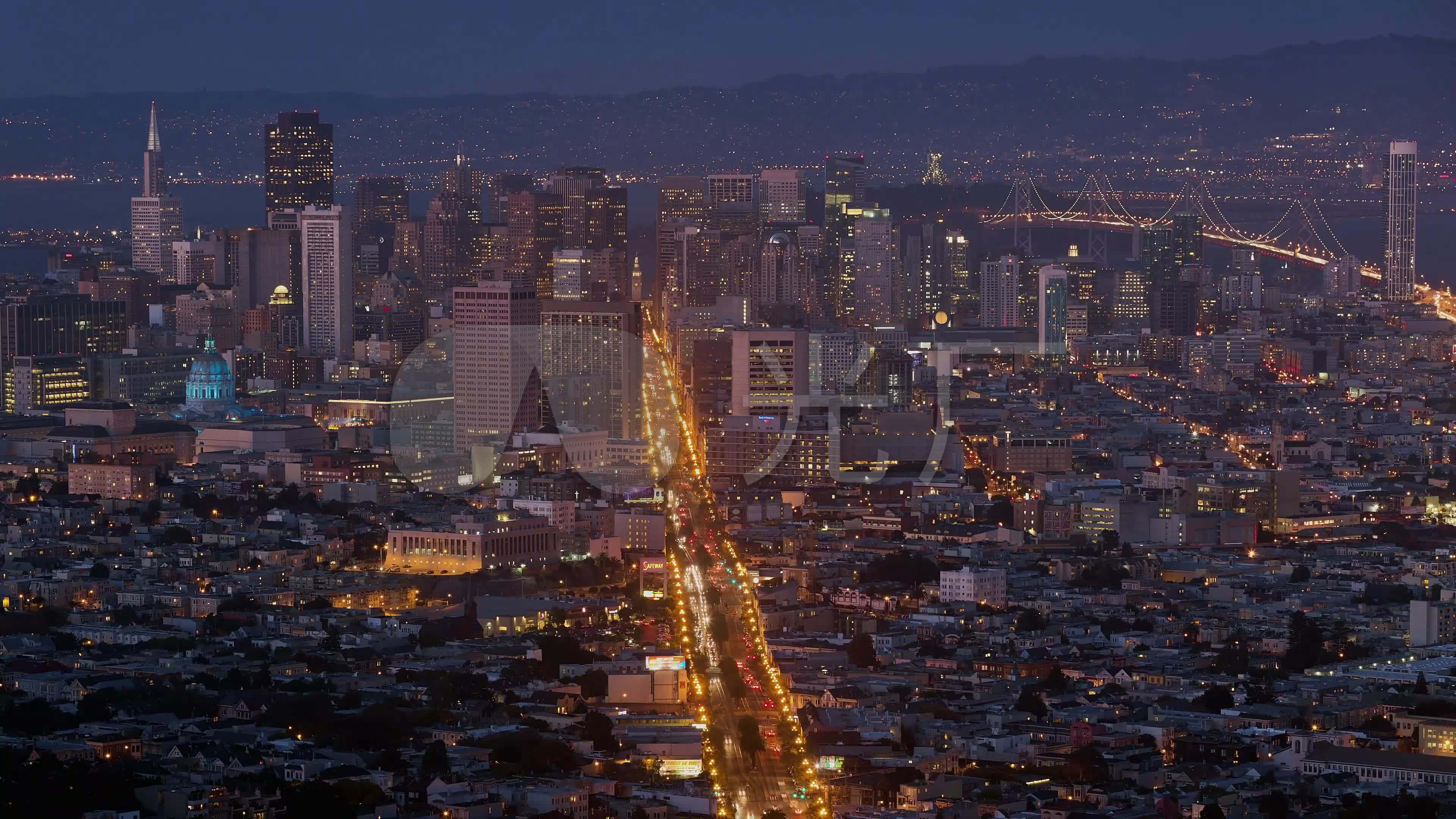 4k超高清实拍6段延时城市夜景震撼素材