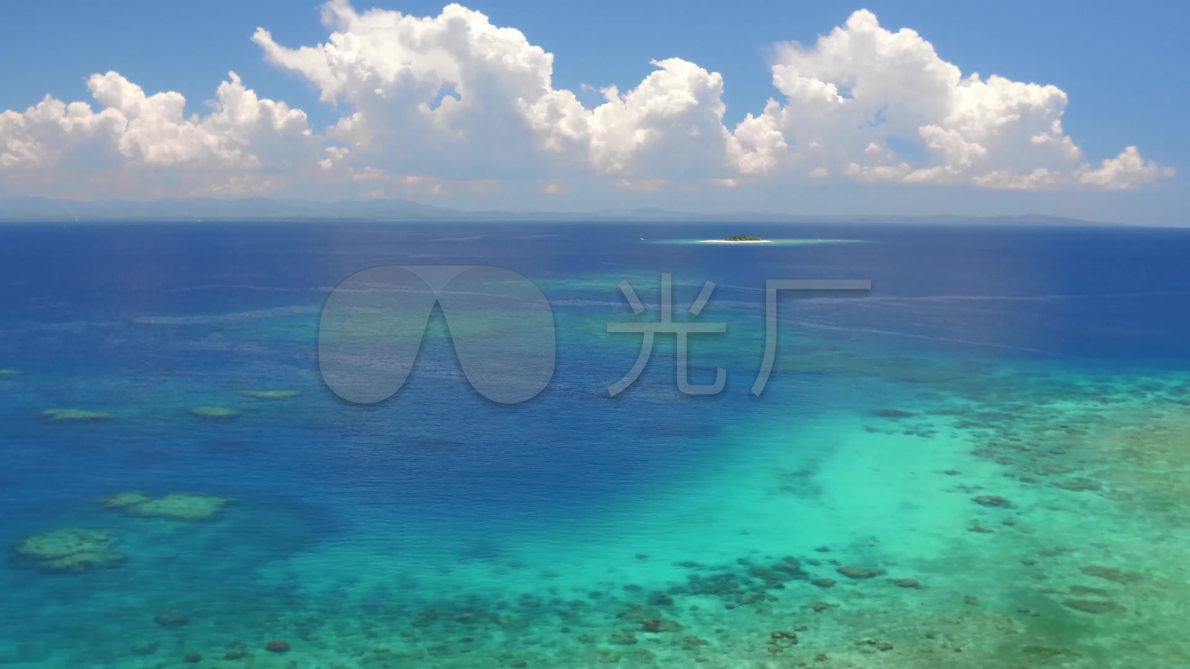 风景大自然大海斐济群岛4k_38402160_高清素材