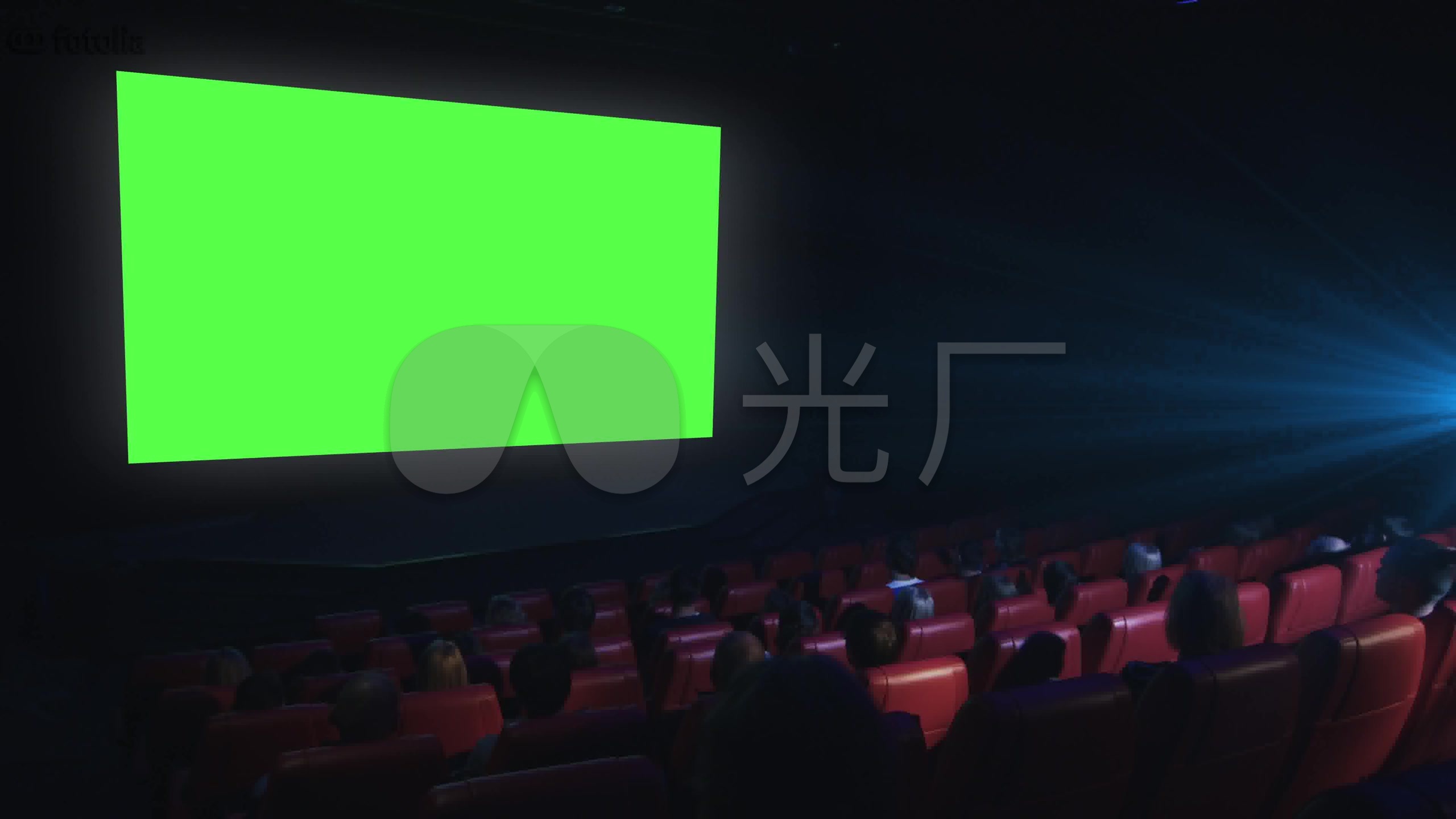 绿屏荧幕电影院特效抠像素材_2560x1440_高清视频素材