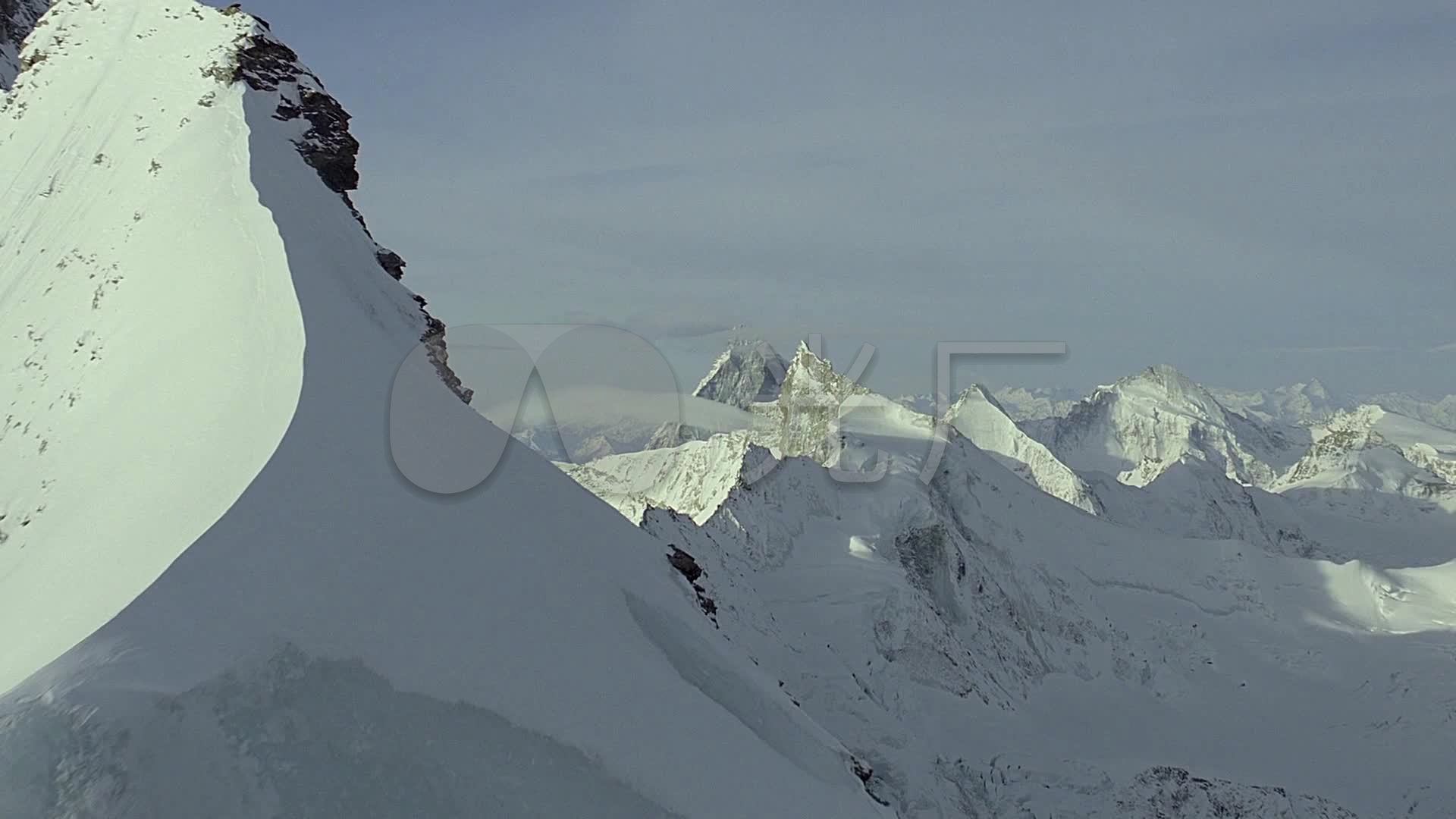 安第斯山脉雪山奇峰白雪皑皑