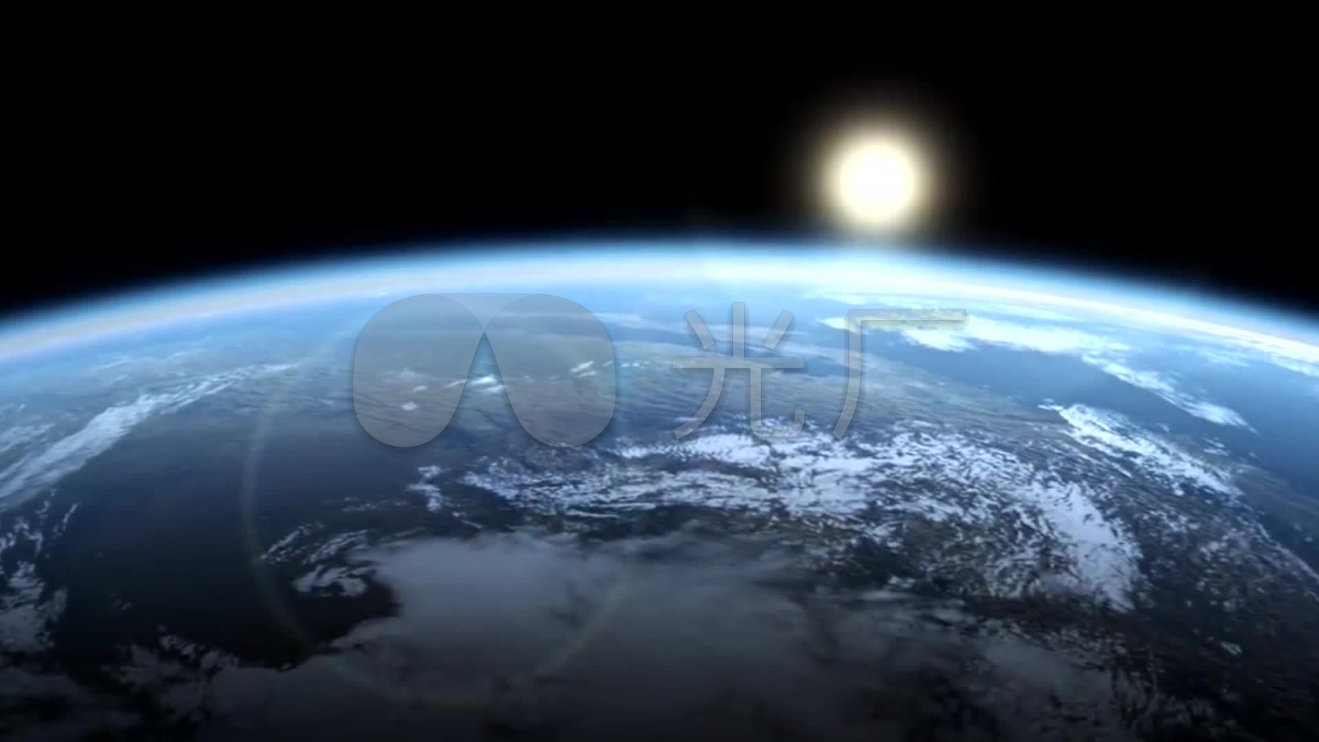 大气俯视地球卫星图实拍视频素材_1920x1080_高清视频