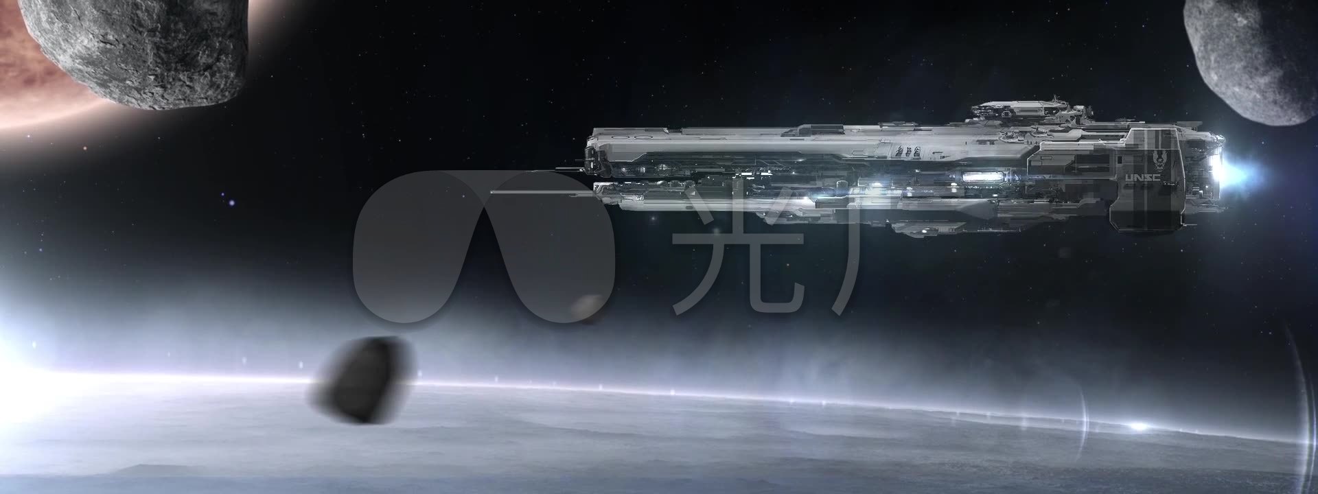 科幻太空飞船led视频
