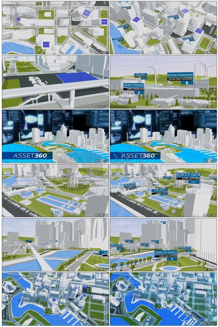 城市规划管理能原管理分配未来城市mg动画