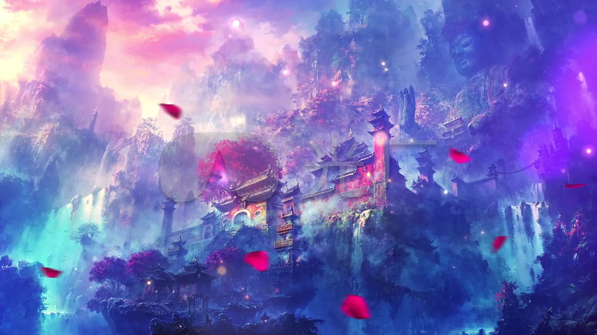 1920*1080电脑壁纸古风,绿色养眼自然风景壁纸 相依千年古风_1920x1080_高清视频素材下载(编号:)
