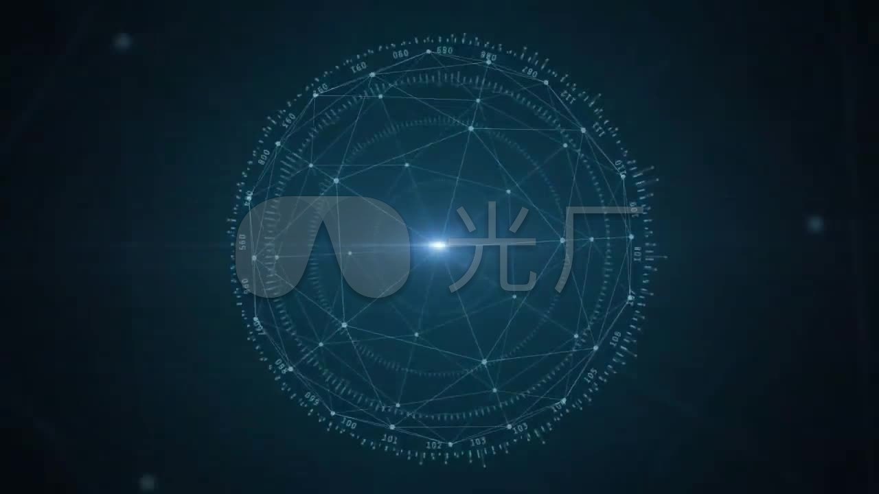科技感科幻数据虚拟现实_1280720_高清素材