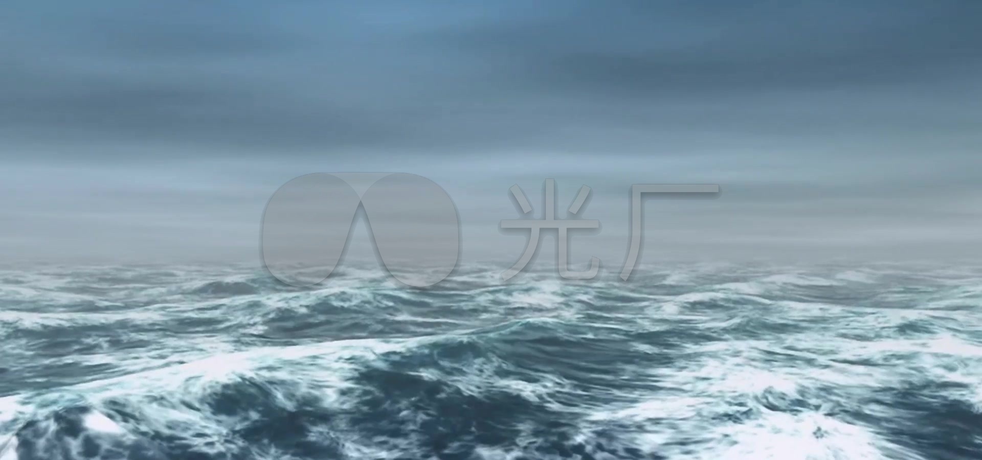 cg大海波浪翻滚视频素材