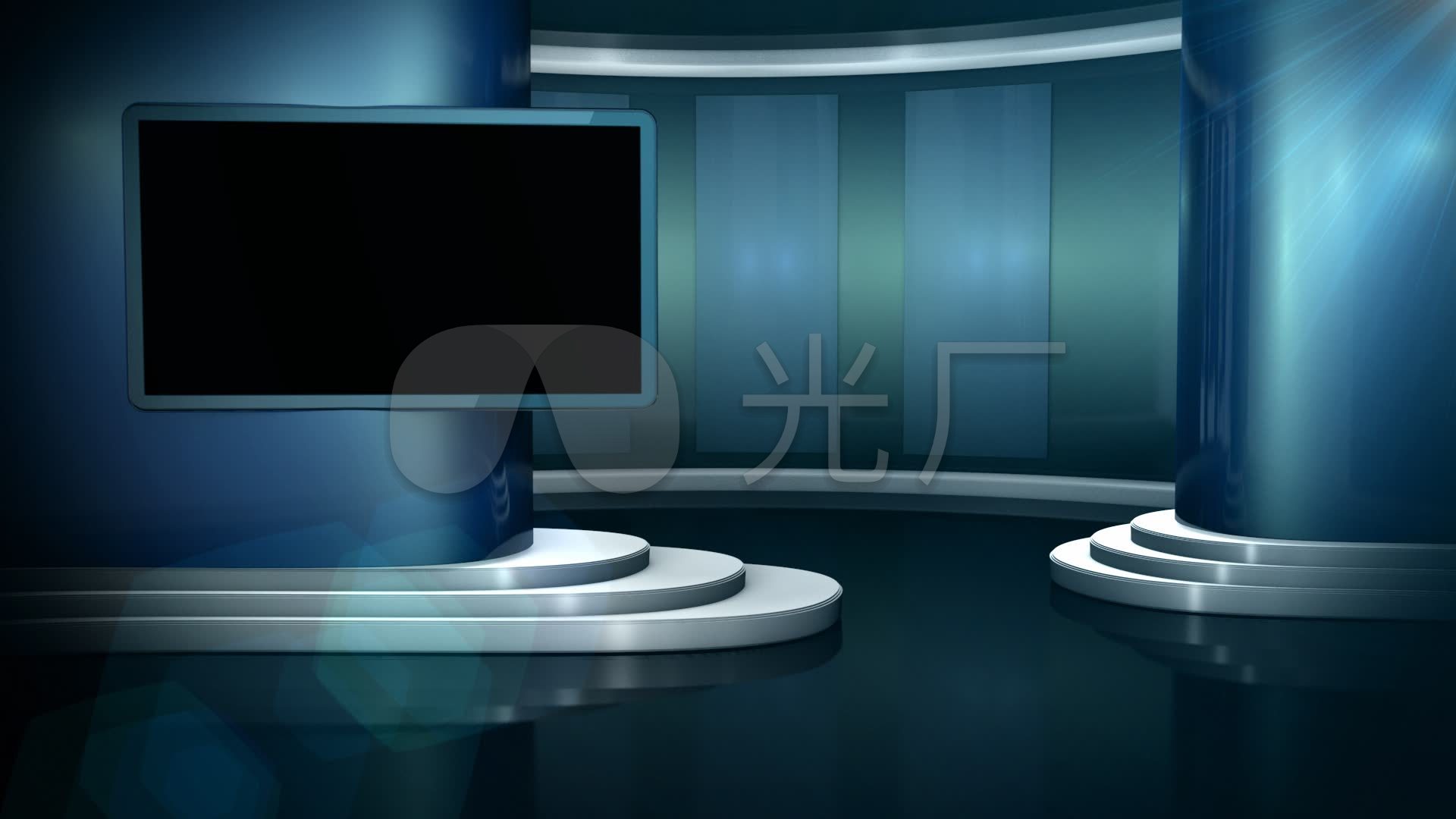 主持人背景虚拟演播厅(推荐)_1920x1080_高清视频素材