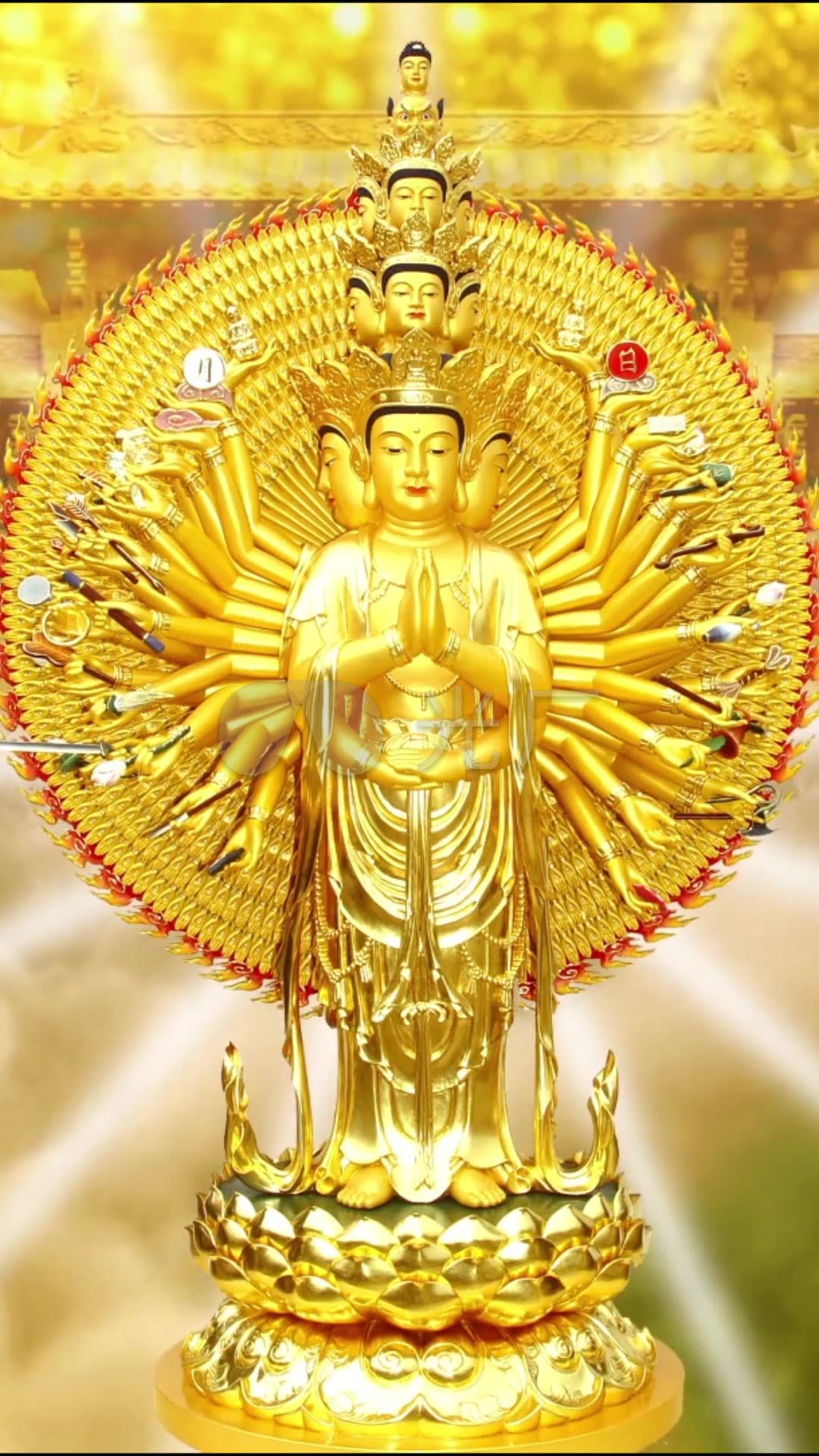 手机视频千手观音_1080x1920_高清视频素材下载(编号