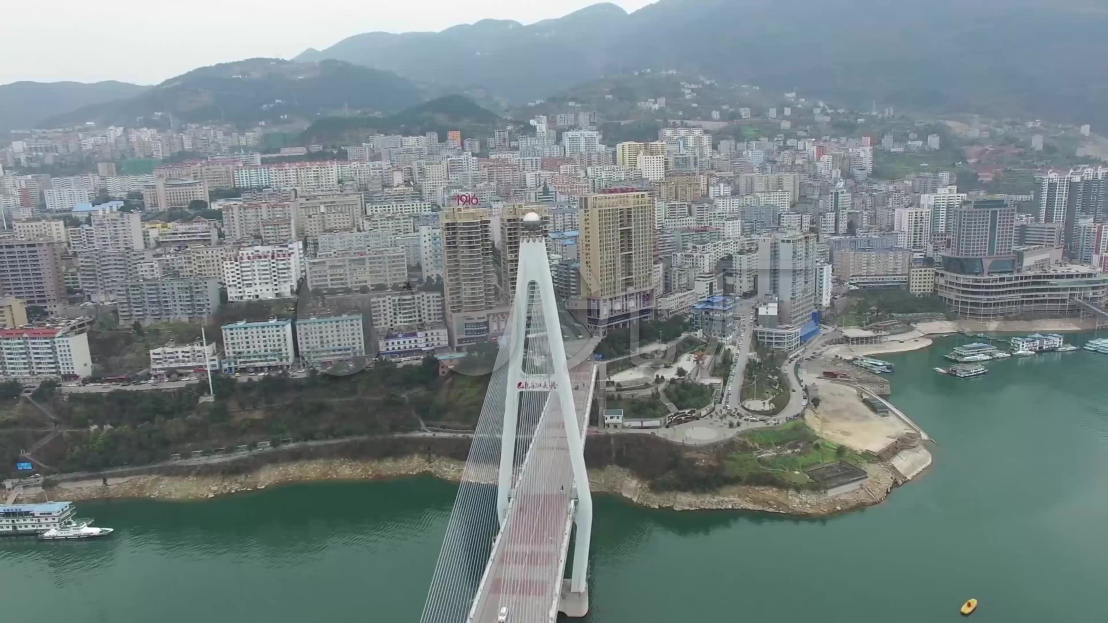 湖北恩施巴东县_3840x2160_高清视频素材下载(编号:)
