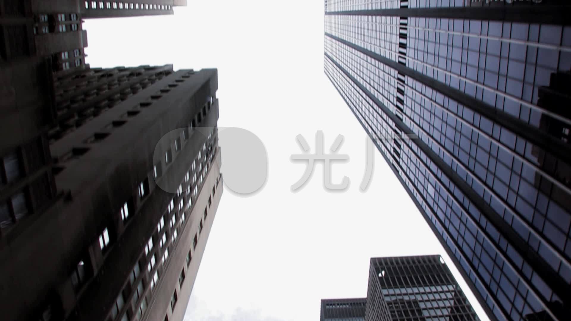 办公楼宇仰拍镜头