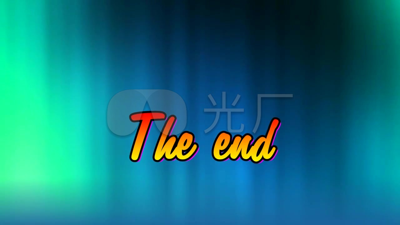 theend片尾结束文字动画_1280x720_高清视频素材下载