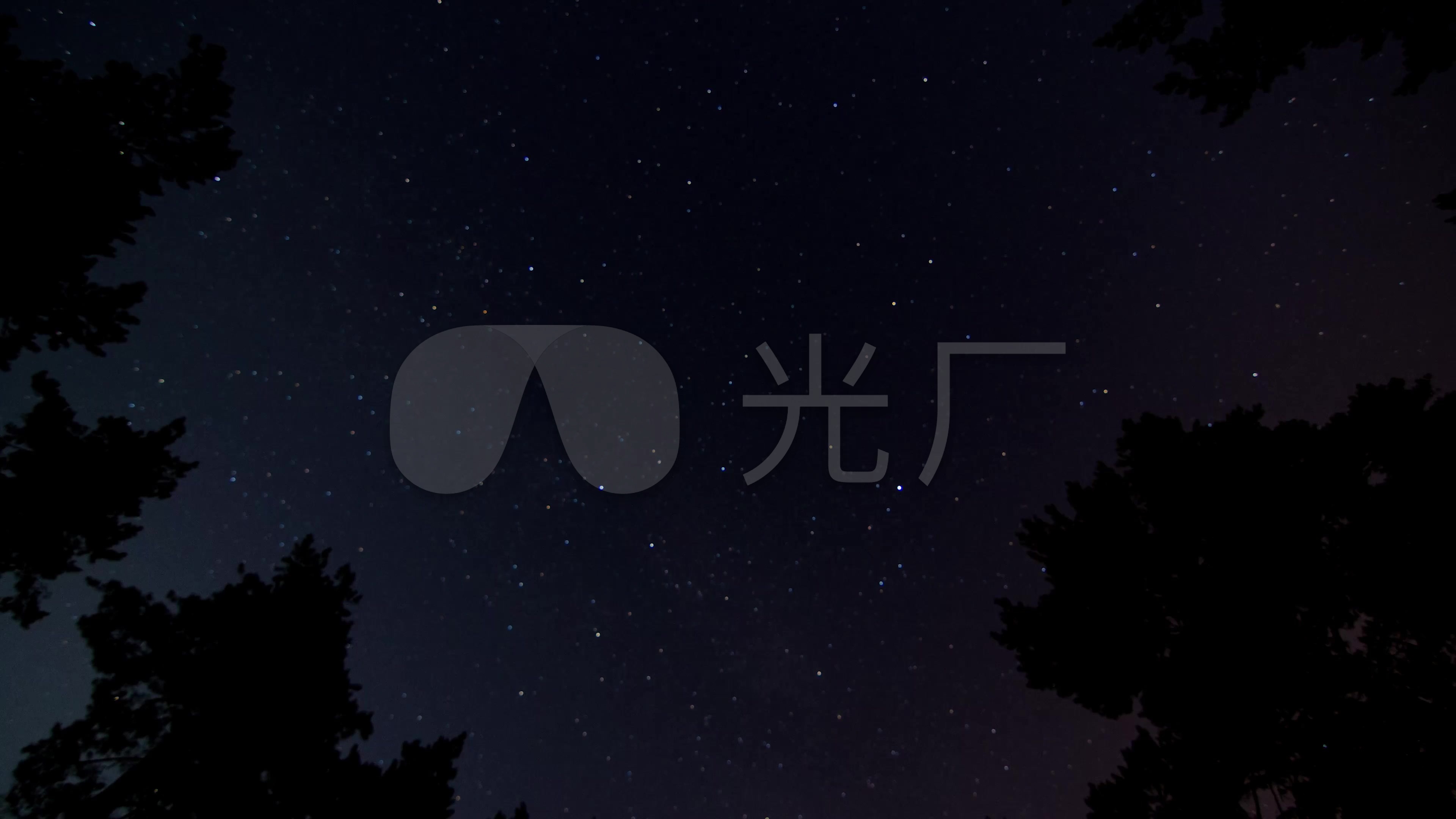 夜晚星空延时拍摄4k实拍