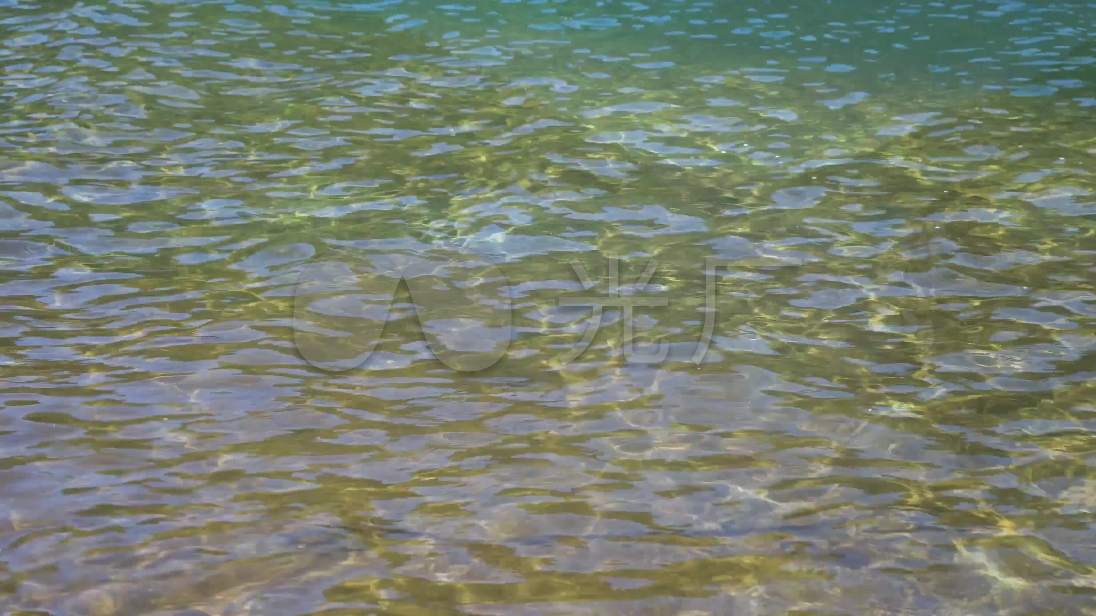 [4k]实拍清澈小溪湖面流水_3840x2160_高清视频素材