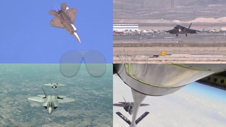 f22猛禽战斗机起飞空中加油第五代战斗机隐形隐身