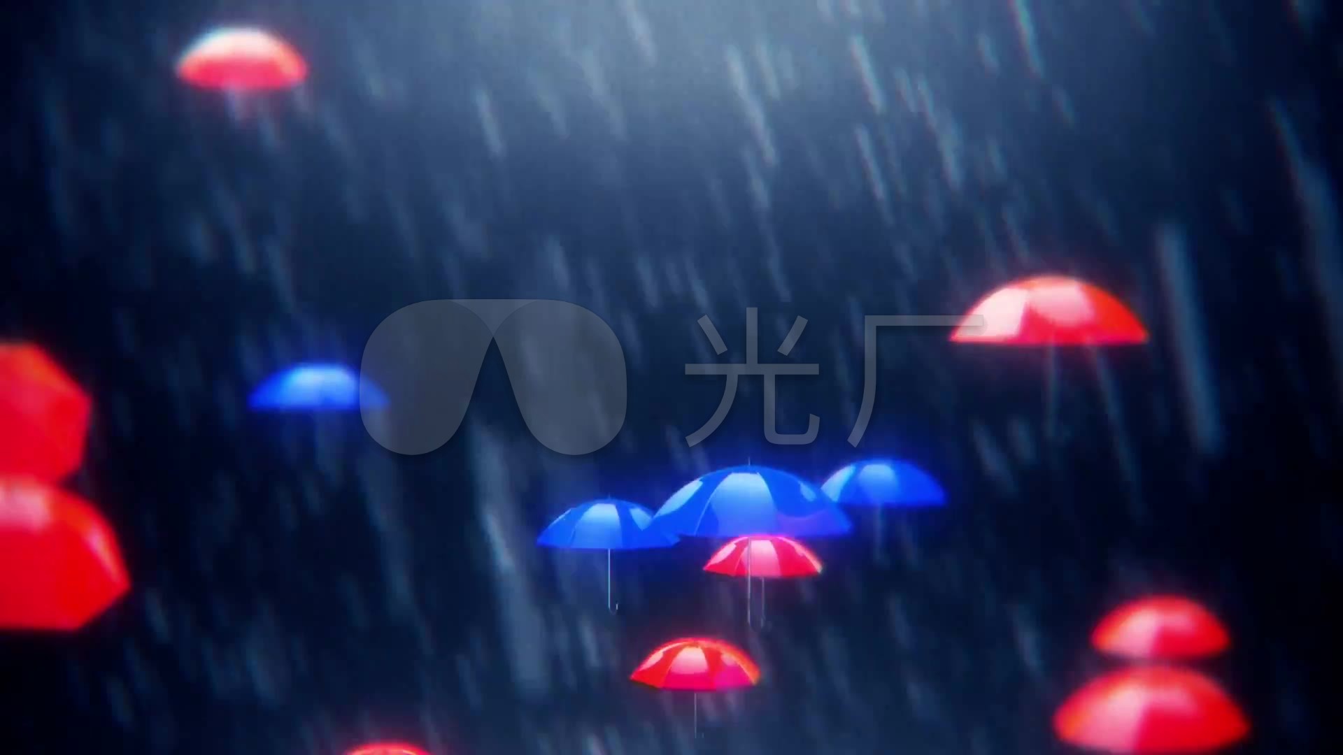 抒情唯美下雨雨伞雨滴伤感演艺背景