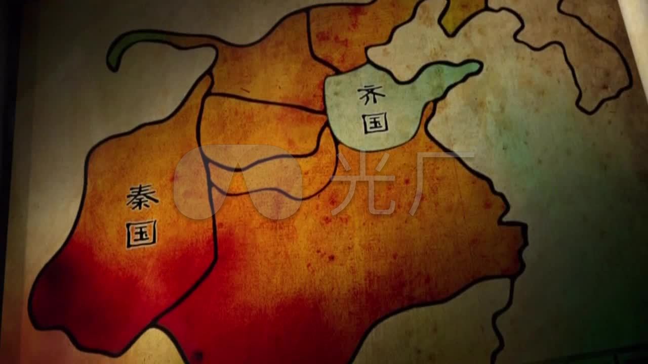 古代秦统一六国战争战场版图地图史料记载_1
