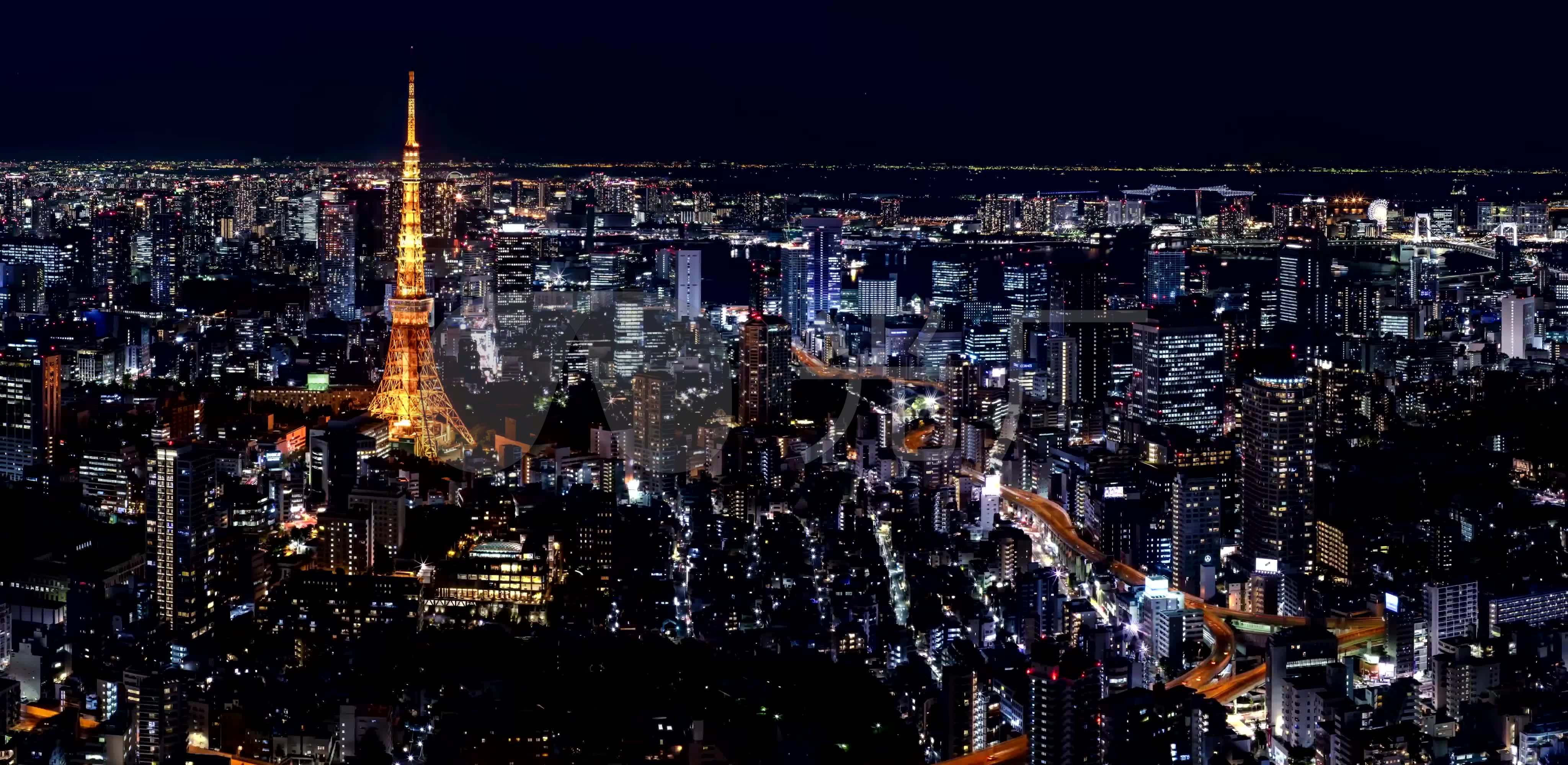 4k日本东京夜景