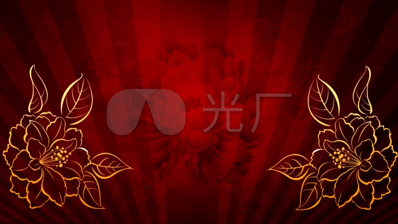 牡丹折扇曲艺舞台背景戏曲说唱戏曲