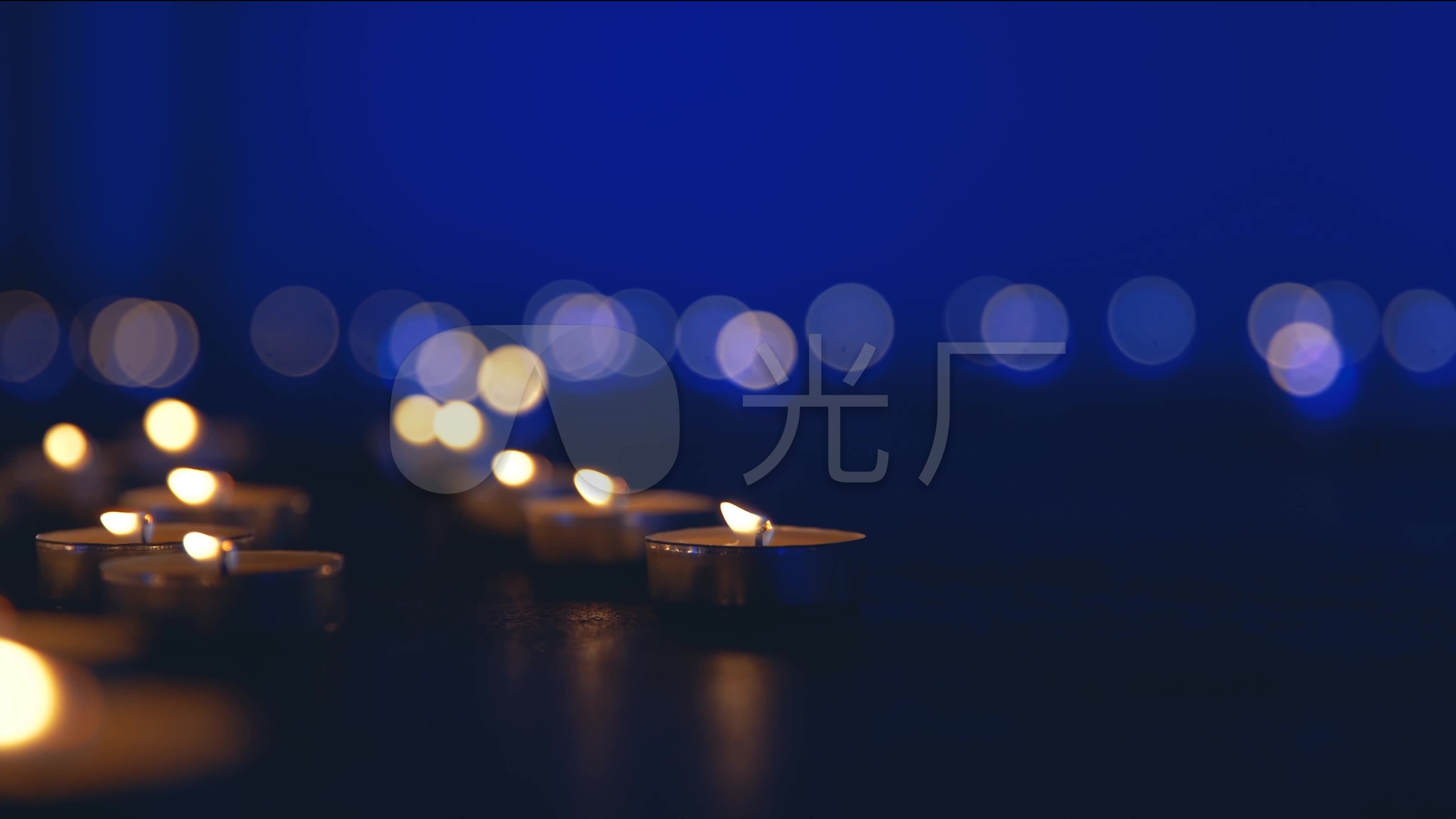 唯美温馨祈福蜡烛烛光led背景视频_3840x2160_高清(:)