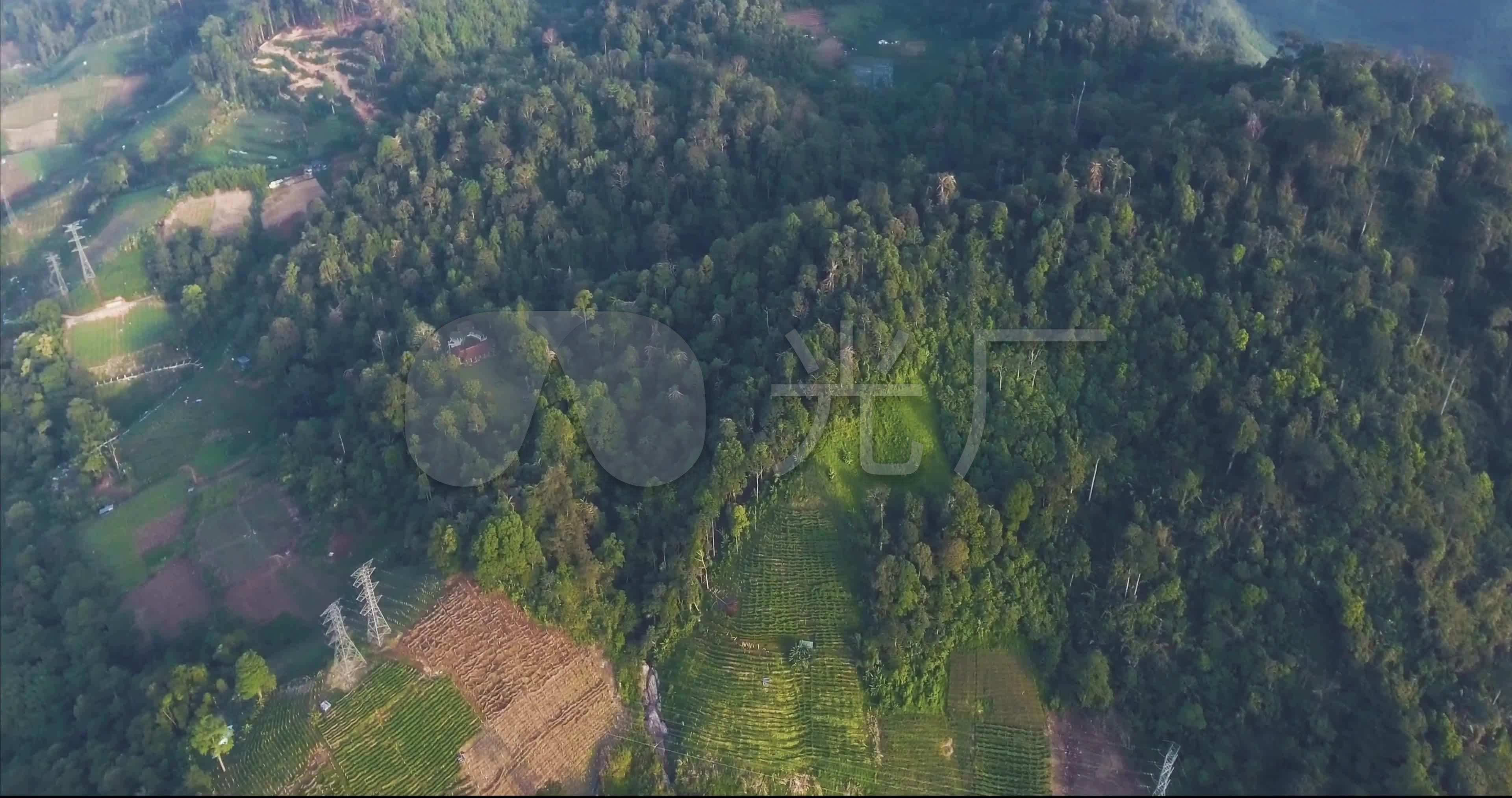 马来西亚彭亨州文冬航拍山路公路