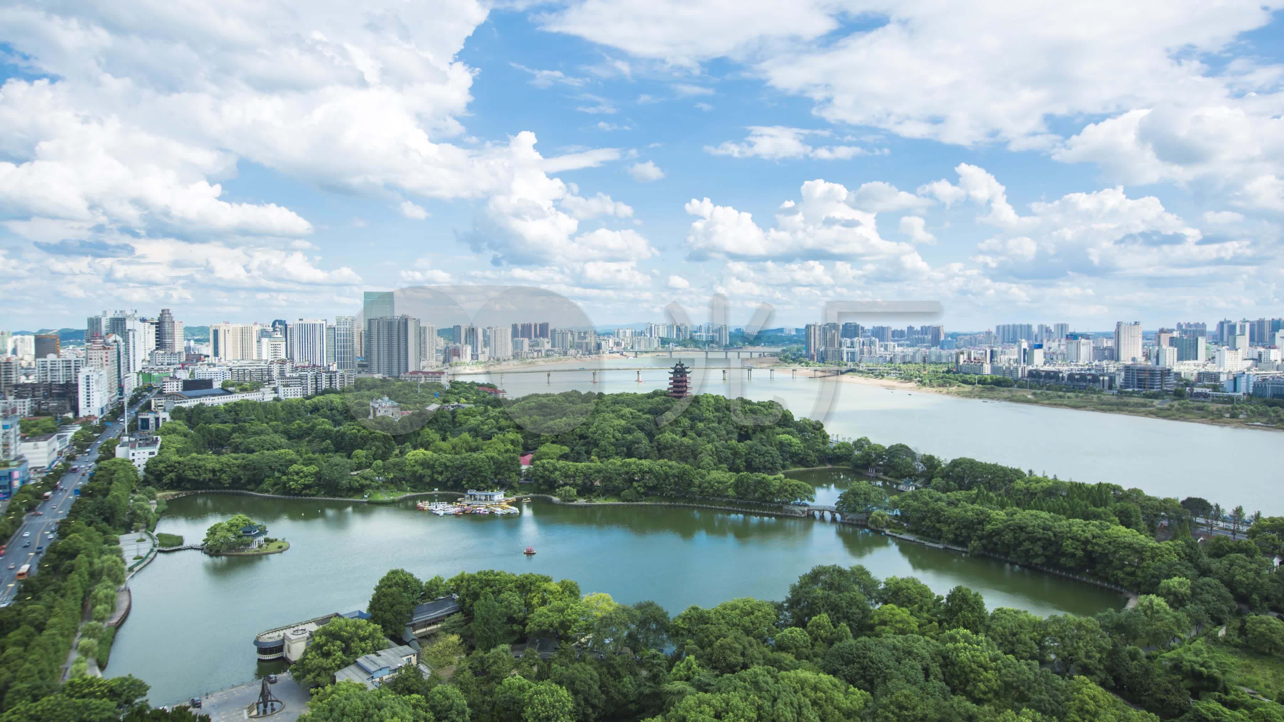 株洲视频素材神农公园延时_4096x2304_高清视频素材