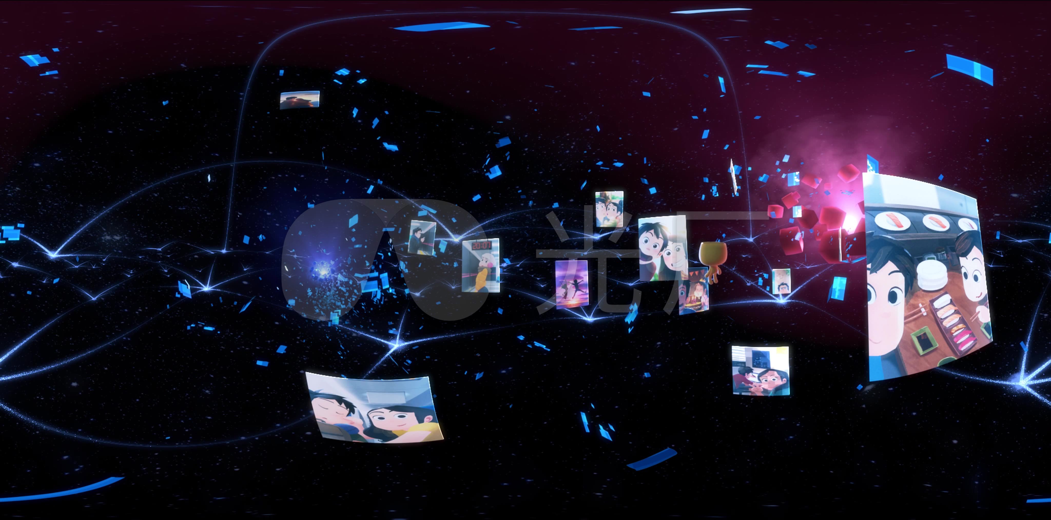 vr虚拟网络直播_4096x2026_高清视频素材下载(编号:)