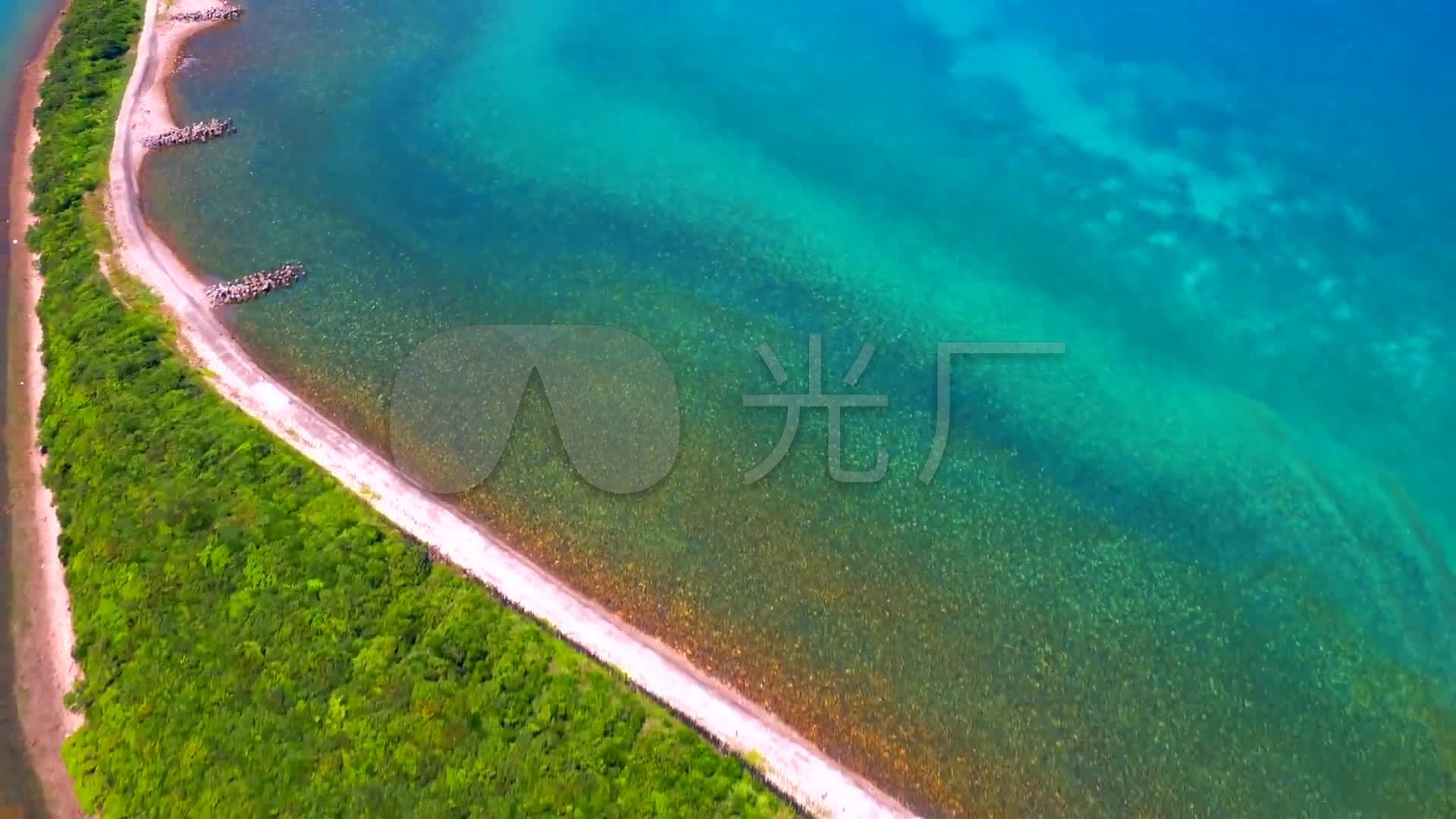 航拍日本海岛风光海边海岸大海_1920x1080_高清视频