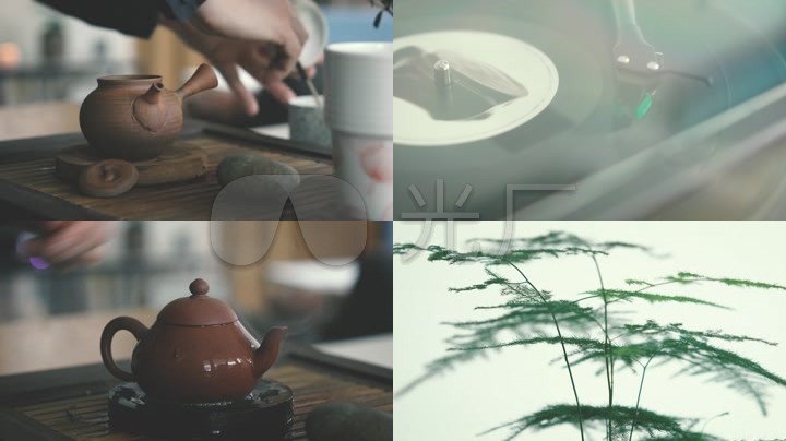 唯美意境茶壶陶瓷茶杯茶艺泡茶