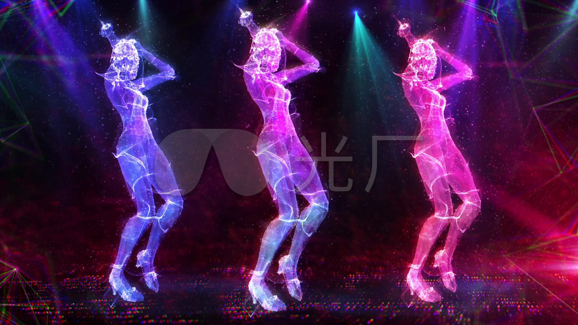 高清下图女跳舞_1920X1080_性感动态全息素材性感美女v高清护士服视频图片
