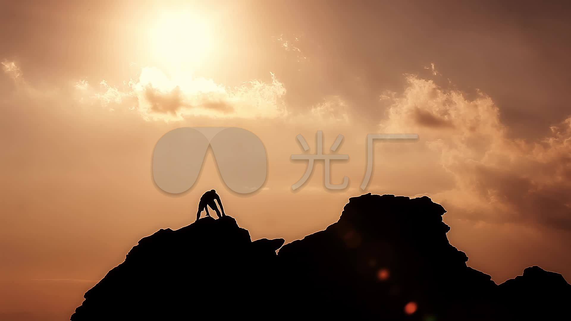 登顶勇攀高峰征服高山_1920x1080_高清视频素材下载(编号:1777445)