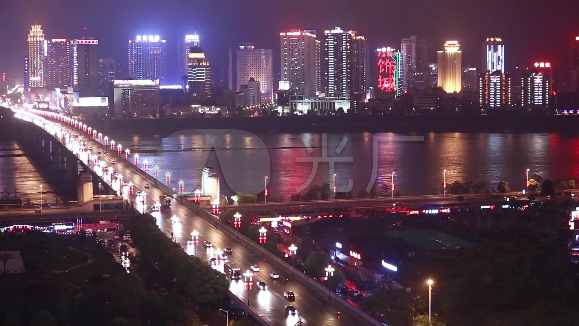 株洲视频素材城市夜景株洲夜景
