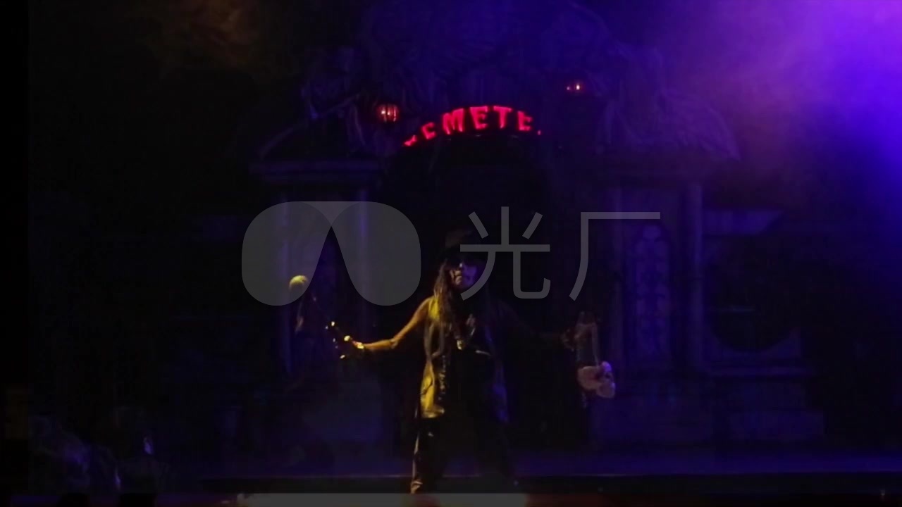 万圣节马戏团恐怖表演视频素材_1280x720_高清视频素材下载(编号