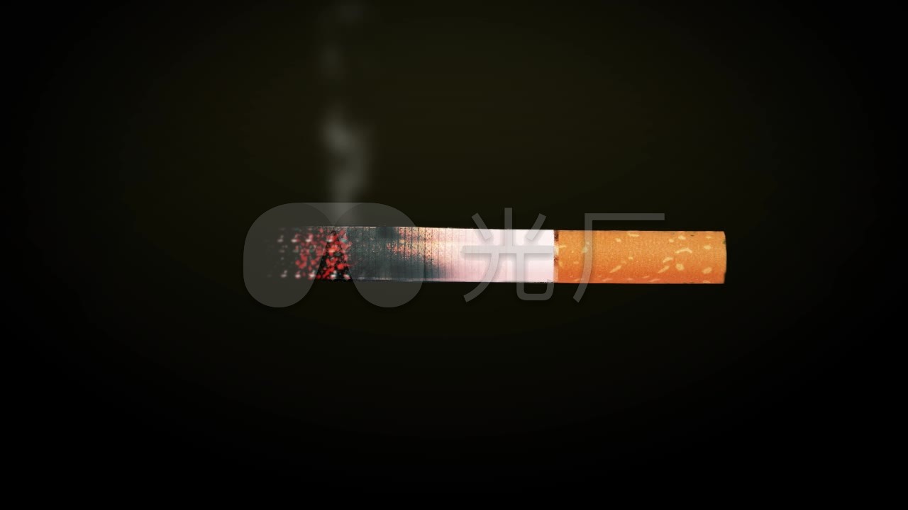禁烟 烟燃烧视频素材