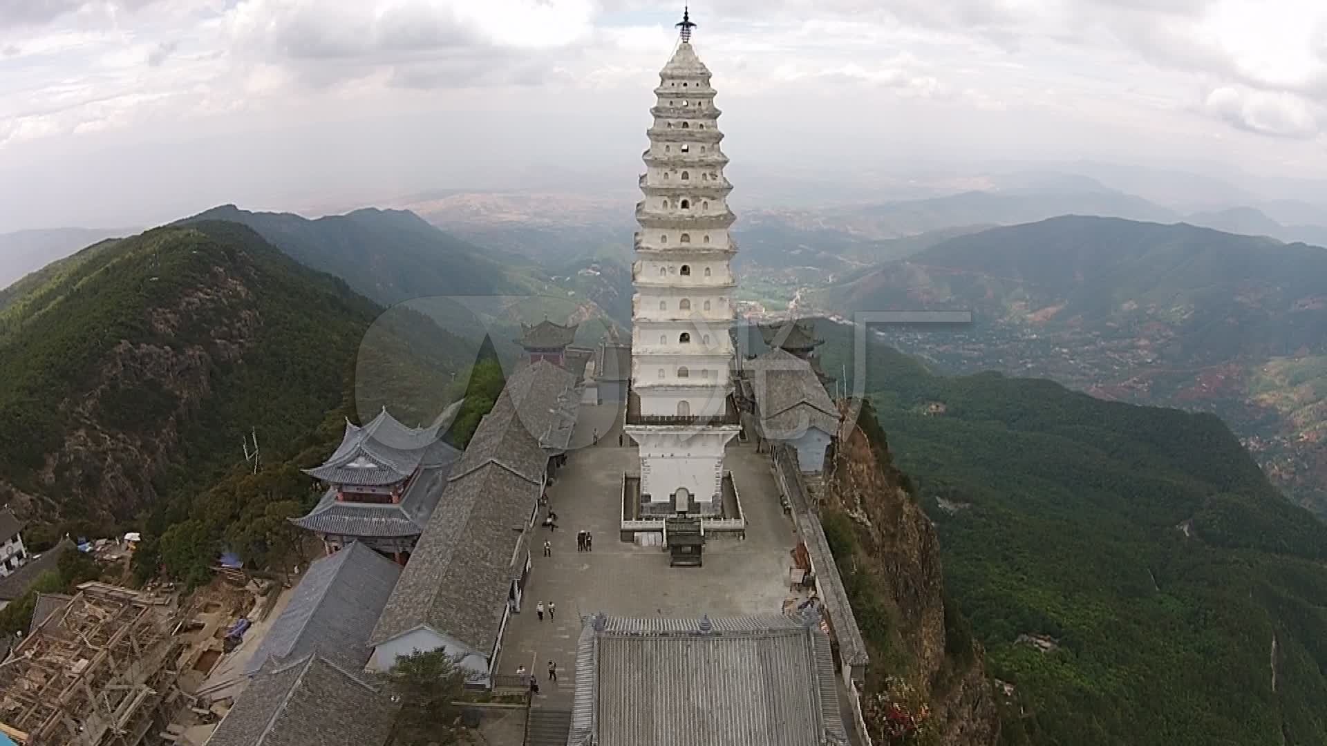 佛教圣地鸡足山航拍_1920x1080_高清视频素材下载(编号:1804843)_实拍