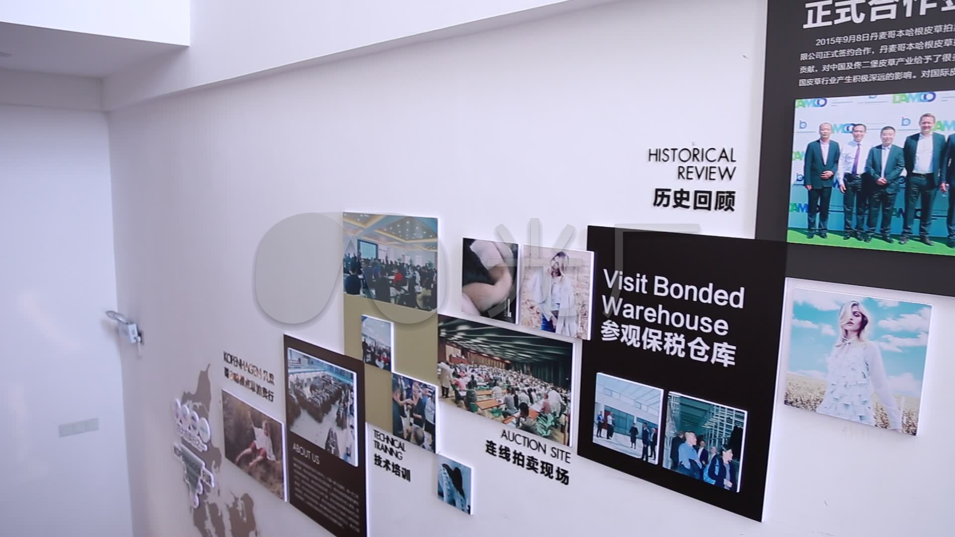 企业回顾发展历史文化墙纪念照片素