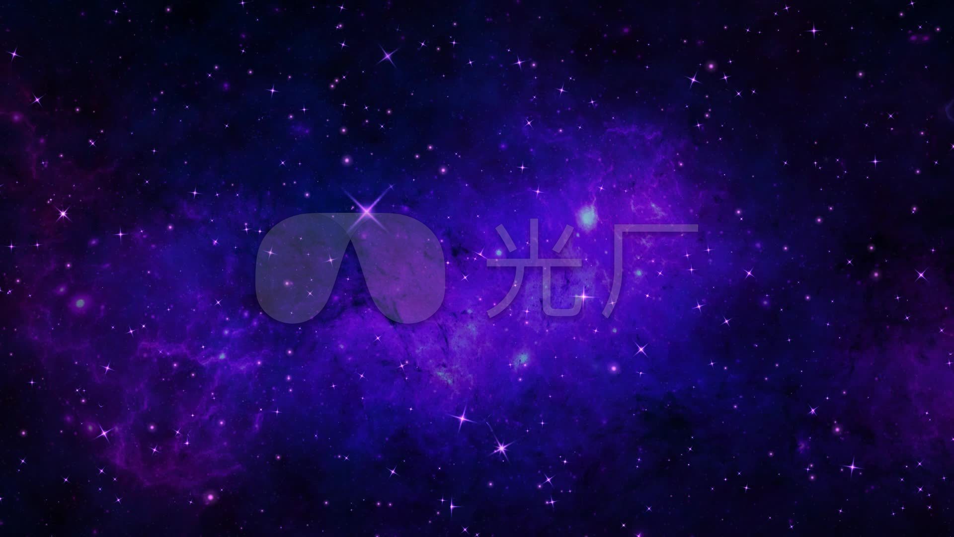 大气梦幻唯美紫色星空